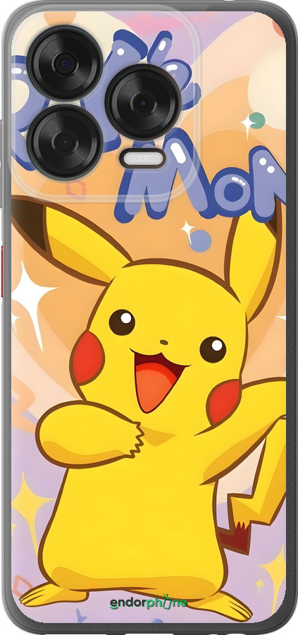Силіконовий чехол Пикачу для ZTE Nubia V70 Design - 6383u-4084 изображение 