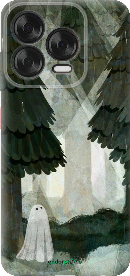 Силиконовый чехол С изображением соснового леса и привидения для ZTE Nubia V70 Design - 6420u-4084 изображение 