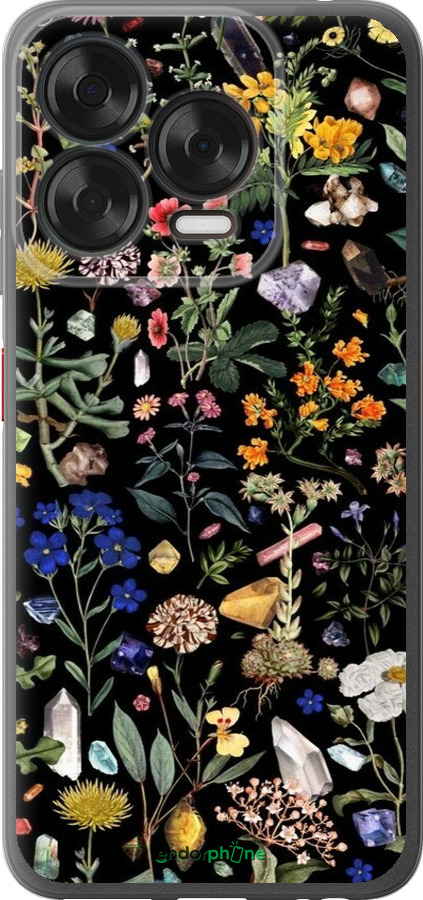 Силиконовый чехол С цветами для ZTE Nubia V70 Design - 6422u-4084 изображение 