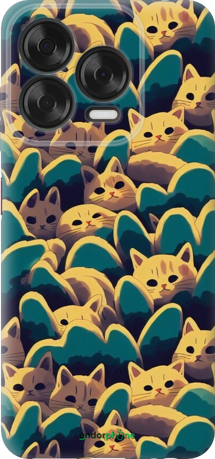Силиконовый чехол С изображением кошек для ZTE Nubia V70 Design - 6429u-4084 изображение 