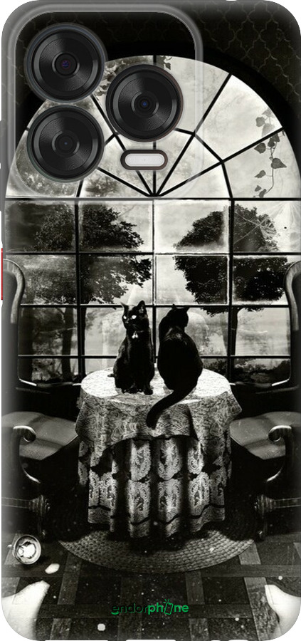 Силиконовый чехол Череп и коты для ZTE Nubia V70 Design - 6432u-4084 изображение 