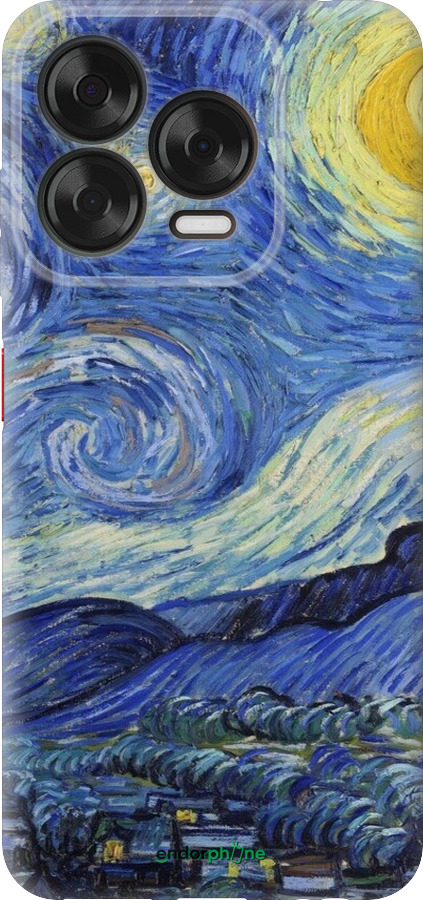 Силиконовый чехол «Звездная ночь» Винсента Ван Гога для ZTE Nubia V70 Design - 6433u-4084 изображение 