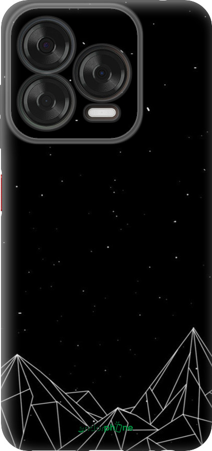 Силіконовий чехол Чорно білі абстрактні гори для ZTE Nubia V70 Design - 6437u-4084 изображение 