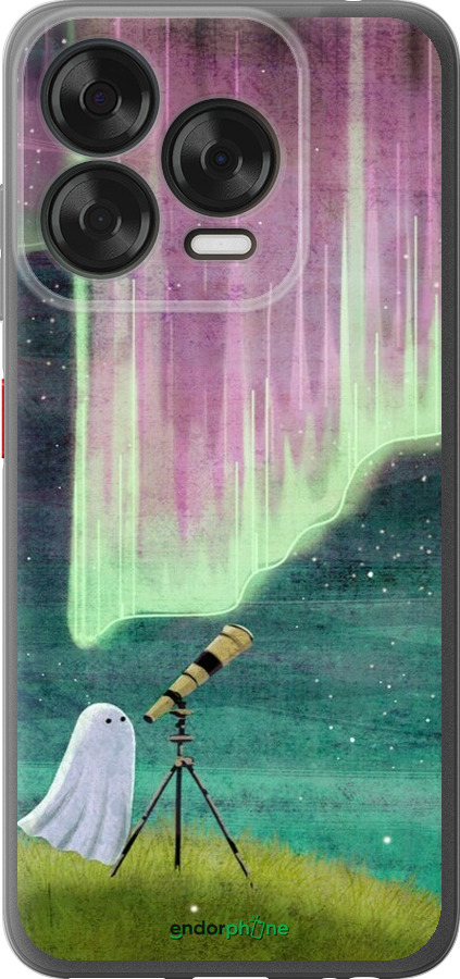 Силиконовый чехол Привидение и звезды для ZTE Nubia V70 Design - 6443u-4084 изображение 