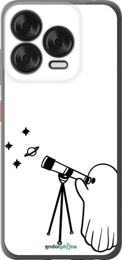 Силиконовый чехол Привидение астроном для ZTE Nubia V70 Design - 6444u-4084 изображение 