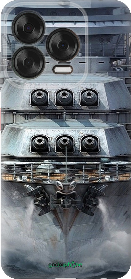 Силіконовий чехол Лінкор, world of tanks, wargaming, військовий корабель для ZTE Nubia V70 Design - 6453u-4084 изображение 