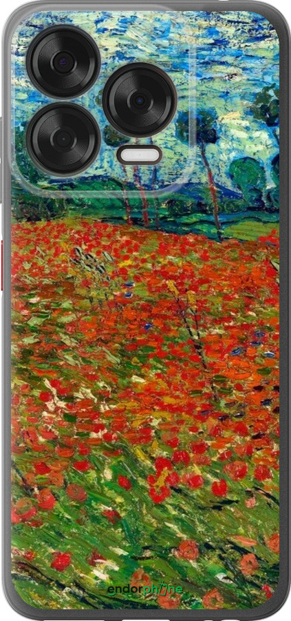 Силиконовый чехол Винсент Ван Гог-Маковое поле для ZTE Nubia V70 Design - 6466u-4084 изображение 