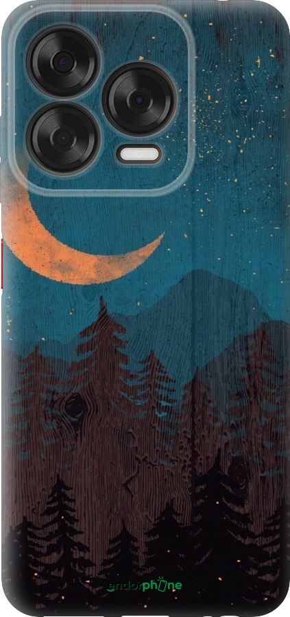 Силиконовый чехол Звездный лес для ZTE Nubia V70 Design - 6480u-4084 изображение 