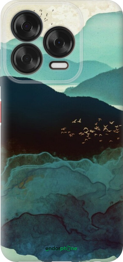 Силиконовый чехол С изображением гор Индиго для ZTE Nubia V70 Design - 6484u-4084 изображение 