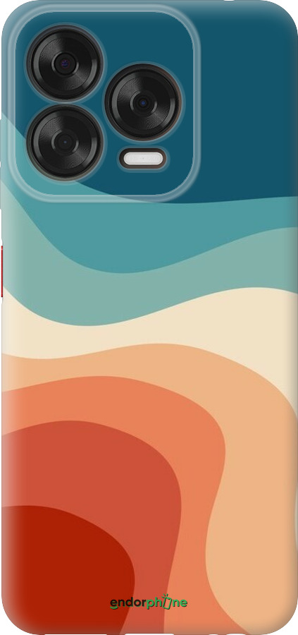 Силиконовый чехол В стиле ретро с волнами для ZTE Nubia V70 Design - 6531u-4084 изображение 