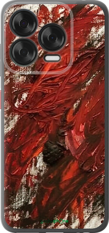 Силиконовый чехол Абстрактная композиция в красных тонах для ZTE Nubia V70 Design - 6541u-4084 изображение 