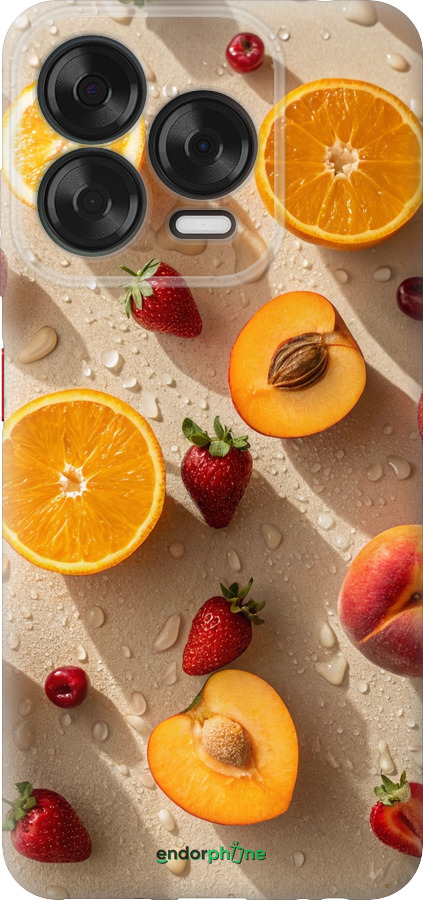 Силиконовый чехол Фрукты 3 для ZTE Nubia V70 Design - 6703u-4084 изображение 