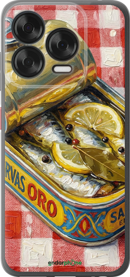 Силиконовый чехол Vintage Sardine Tin Phone для ZTE Nubia V70 Design - 6772u-4084 изображение 