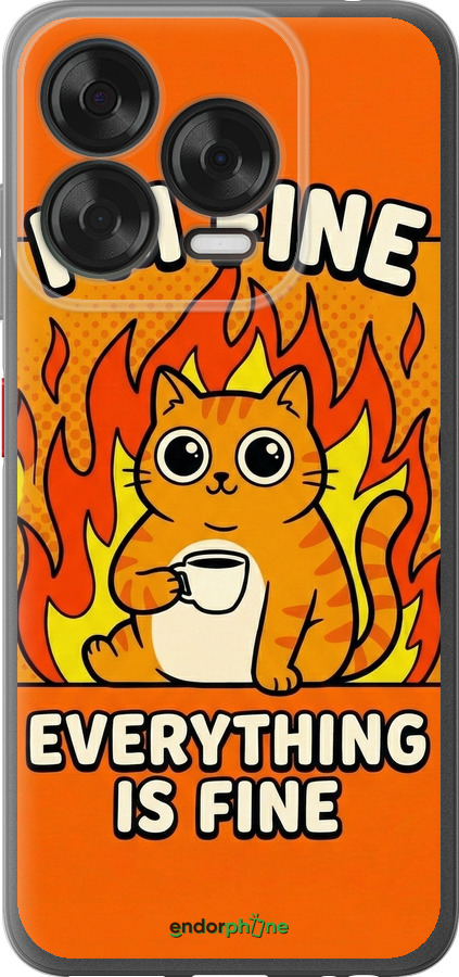 Силиконовый чехол Funny Cat для ZTE Nubia V70 Design - 6786u-4084 изображение 