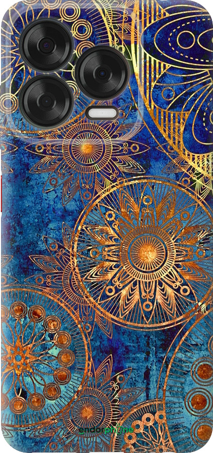 Силіконовий чехол Золотий візерунок для ZTE Nubia V70 Design - 678u-4084 изображение 