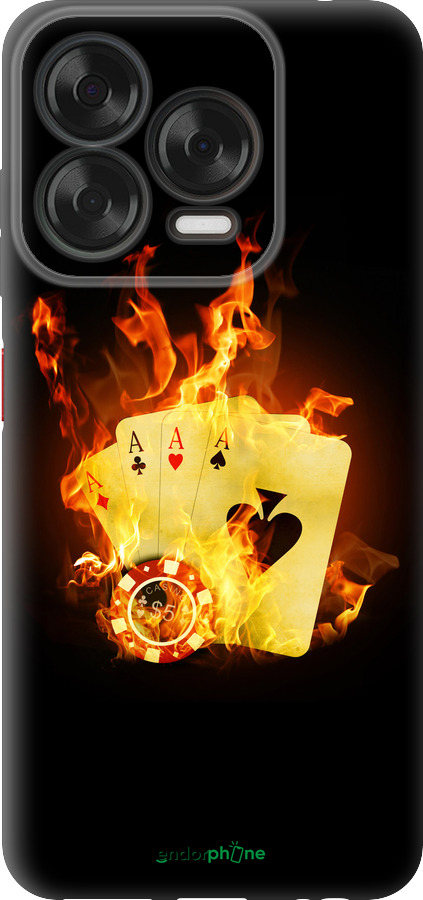 Силиконовый чехол Горящие карты для ZTE Nubia V70 Design - 839u-4084 изображение 