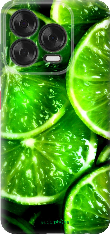 Силиконовый чехол Зелёные дольки лимона для ZTE Nubia V70 Design - 852u-4084 изображение 