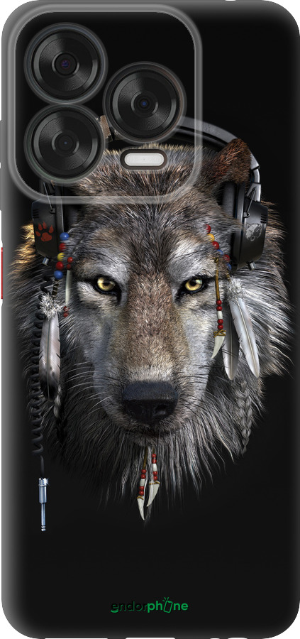 Силиконовый чехол Волк-меломан для ZTE Nubia V70 Design - 875u-4084 изображение 