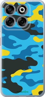 Силіконовий чехол Жовто-блакитний камуфляж для ZTE Nubia V70 - 1084u-4083 изображение 