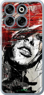 Силиконовый чехол Лицо девушки для ZTE Nubia V70 - 1162u-4083 изображение 