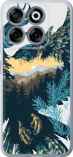 Силиконовый чехол Арт-орел на фоне природы для ZTE Nubia V70 - 3983u-4083 изображение 