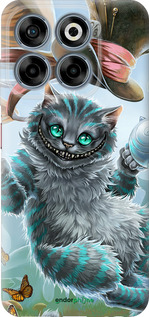 Силиконовый чехол Чеширский кот 2 для ZTE Nubia V70 - 3993u-4083 изображение 