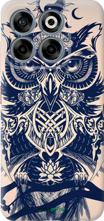 Силіконовий чехол Сова у візерунок для ZTE Nubia V70 - 4000u-4083 изображение 