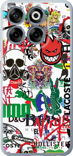 Силиконовый чехол Many different logos для ZTE Nubia V70 - 4022u-4083 изображение 