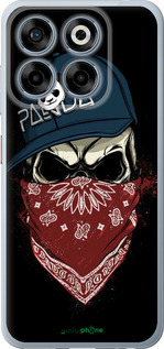 Силиконовый чехол Череп в кепке для ZTE Nubia V70 - 4127u-4083 изображение 