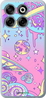 Силиконовый чехол Розовая галактика для ZTE Nubia V70 - 4146u-4083 изображение 