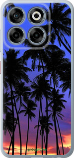 Силиконовый чехол Пальмы для ZTE Nubia V70 - 4324u-4083 изображение 