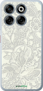 Силиконовый чехол Белое кружево для ZTE Nubia V70 - 4383u-4083 изображение 