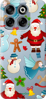 Силіконовий чехол Новорічний 1 для ZTE Nubia V70 - 4614u-4083 изображение 