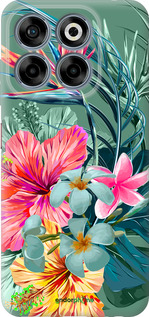 Силиконовый чехол Тропические цветы v1 для ZTE Nubia V70 - 4667u-4083 изображение 