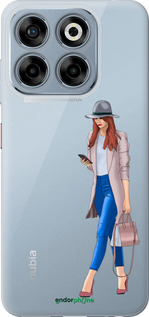 Силиконовый чехол Девушка 1 для ZTE Nubia V70 - 4751u-4083 изображение 