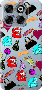 Силіконовий чехол stickers для ZTE Nubia V70 - 4757u-4083 изображение 