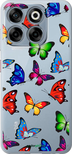 Силиконовый чехол Красочные мотыльки для ZTE Nubia V70 - 4761u-4083 изображение 