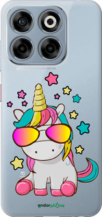 Силіконовий чехол Єдиноріг в окулярах для ZTE Nubia V70 - 4879u-4083 изображение 