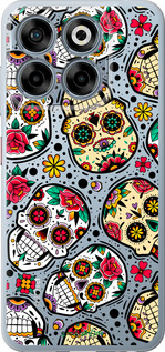 Силиконовый чехол Черепа для ZTE Nubia V70 - 5471u-4083 изображение 