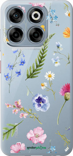 Силиконовый чехол Цветочный фон v2 для ZTE Nubia V70 - 5472u-4083 изображение 