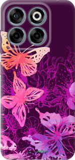 Силиконовый чехол Бабочки v2 для ZTE Nubia V70 - 5475u-4083 изображение 