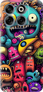 Силиконовый чехол Cмешные монстры для ZTE Nubia V70 - 5549u-4083 изображение 