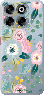 Силиконовый чехол Цветочные обои v2 для ZTE Nubia V70 - 5602u-4083 изображение 