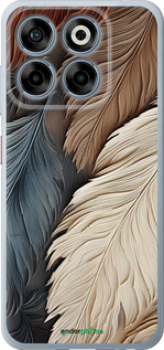 Силиконовый чехол Листья в стиле бохо для ZTE Nubia V70 - 5643u-4083 изображение 