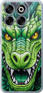 Силиконовый чехол 'Зелёный дракон' для ZTE Nubia V70 изображение 4