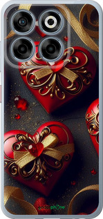 Силиконовый чехол 'Сердечки v4' для ZTE Nubia V70 изображение 3