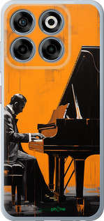 Силиконовый чехол Чехол для телефона Мужчина за Роялем для ZTE Nubia V70 - 5938u-4083 изображение 