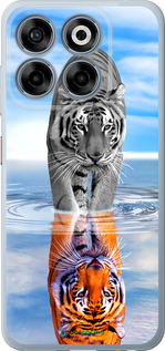 Силиконовый чехол Тигр для ZTE Nubia V70 - 6016u-4083 изображение 