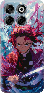 Силиконовый чехол Танджиро Камадо: Клинок рассекающий демонов для ZTE Nubia V70 - 6111u-4083 изображение 