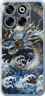 Силиконовый чехол Водяной дракон для ZTE Nubia V70 - 6113u-4083 изображение 